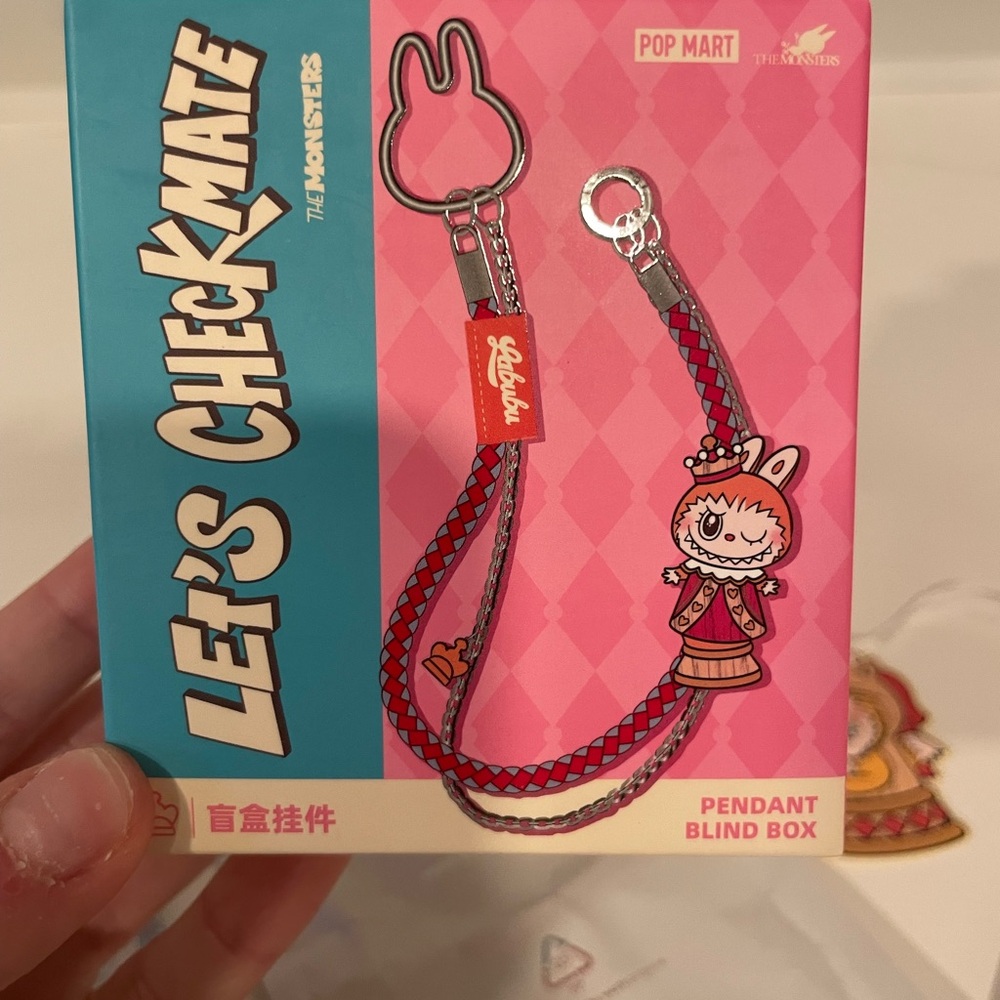 LABUBU 🇺🇸 Pop Mart Let's Checkmate Pendant Blind Box - OPENED NOT USED Knight!